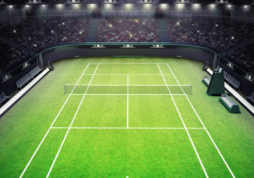 construction court de tennis en gazon synthétique à Angers